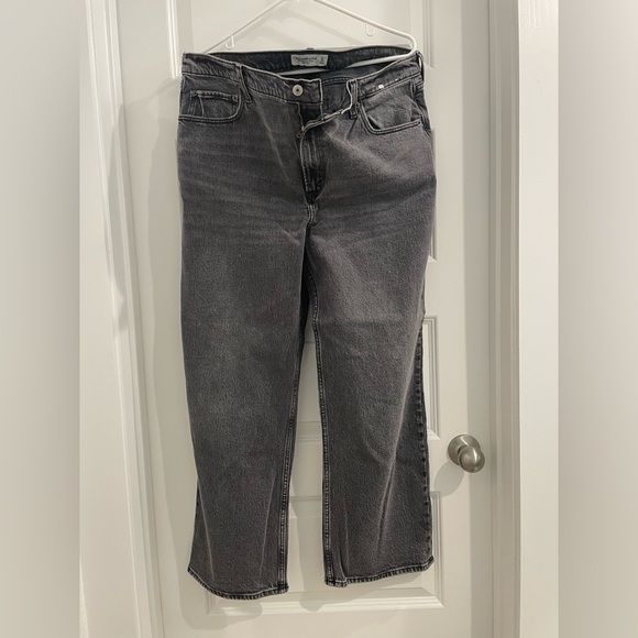 Abercrombie & Fitch Denim - Abercrombie & Fitch Charcoal High Rise Jeans